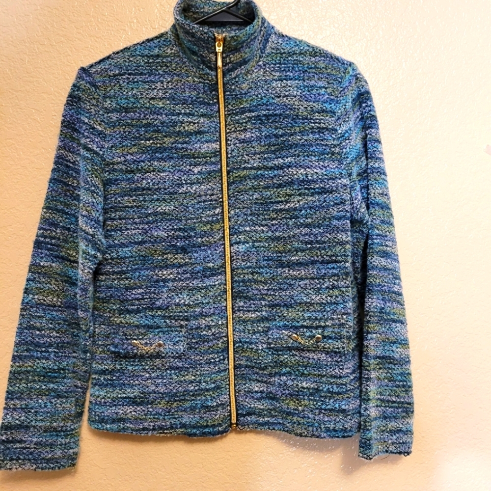 Drapers & Damon's Women Metallic Tweed Jacket Size PXS